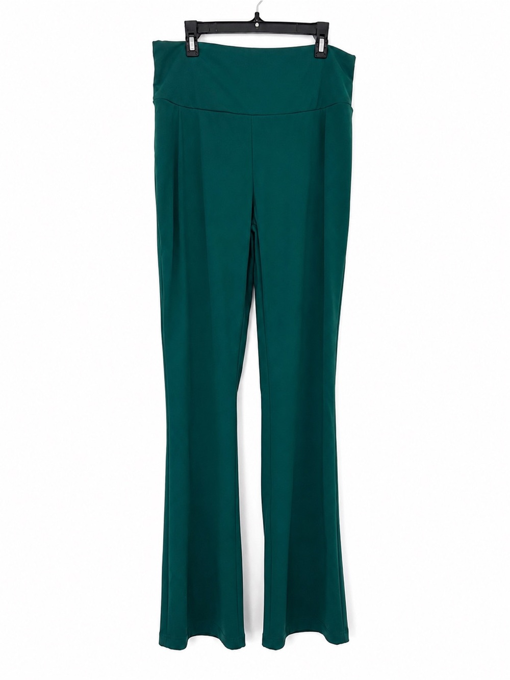 Teal Butt Enhancing Green Stretch, Flare Pants 💚💫